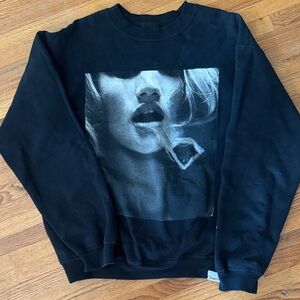 Vintage Diamond Supply Co. Black Graphic Crew Neck Sweater